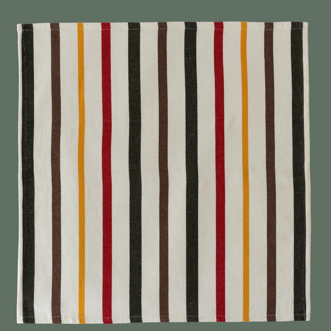 Cotton Striped Cloth Napkins—(12 Pack)