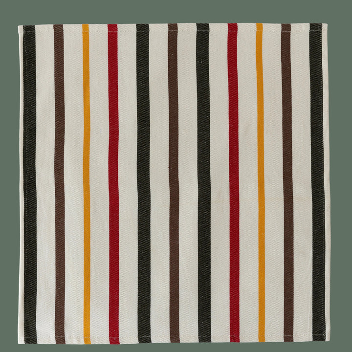 Cotton Striped Cloth Napkins—(12 Pack)