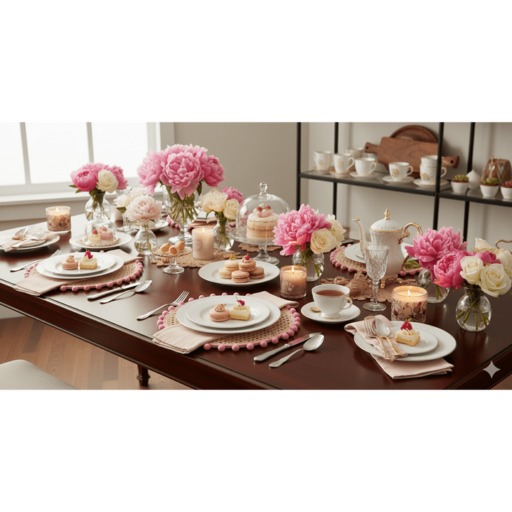 Pom-Edge Handwoven Iraca Placemat — Placemats, [material], MacondoForever