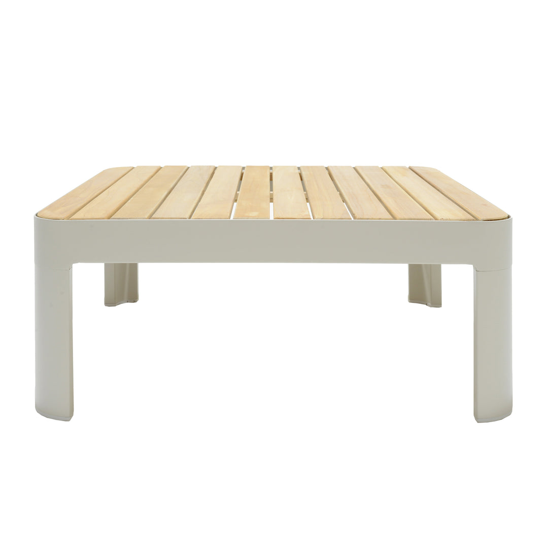 Portals Teak and Aluminum Modular Sofa 3pc Set