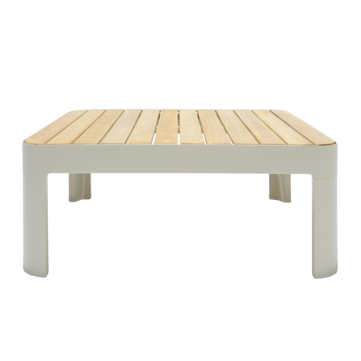 Portals Teak and Aluminum Modular Sofa 3pc Set