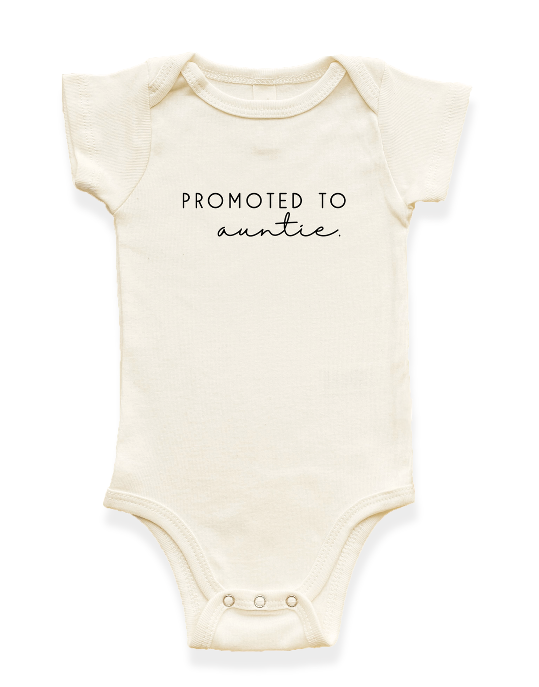 Organic baby bodysuit, short sleeves, snap crotch; &