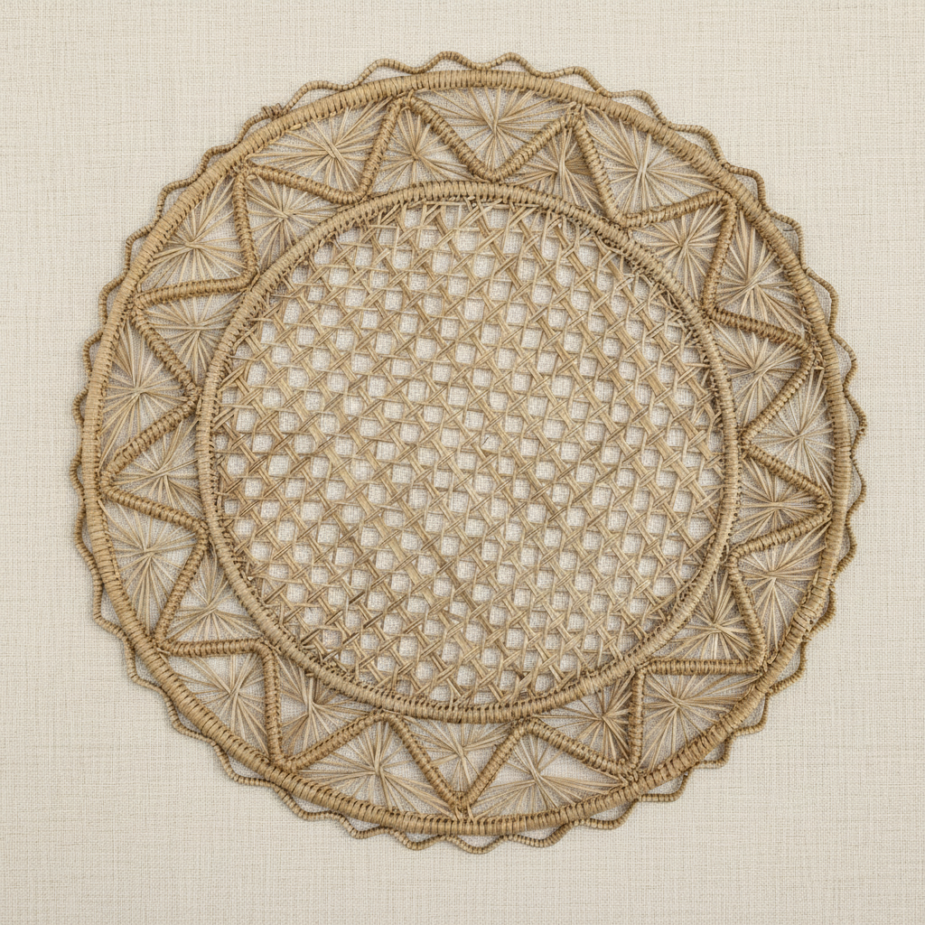 Pyramid Handwoven Iraca Placemat