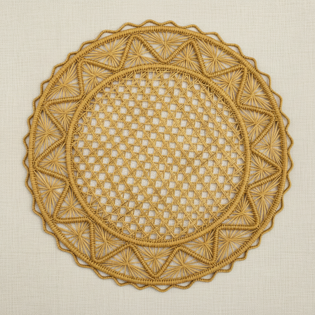 Pyramid Handwoven Iraca Placemat