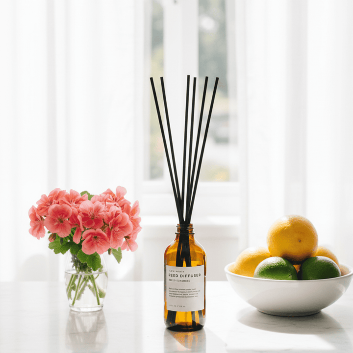 Hello Sunshine - Reed Diffuser (Grapefruit + Geranium + Lime)