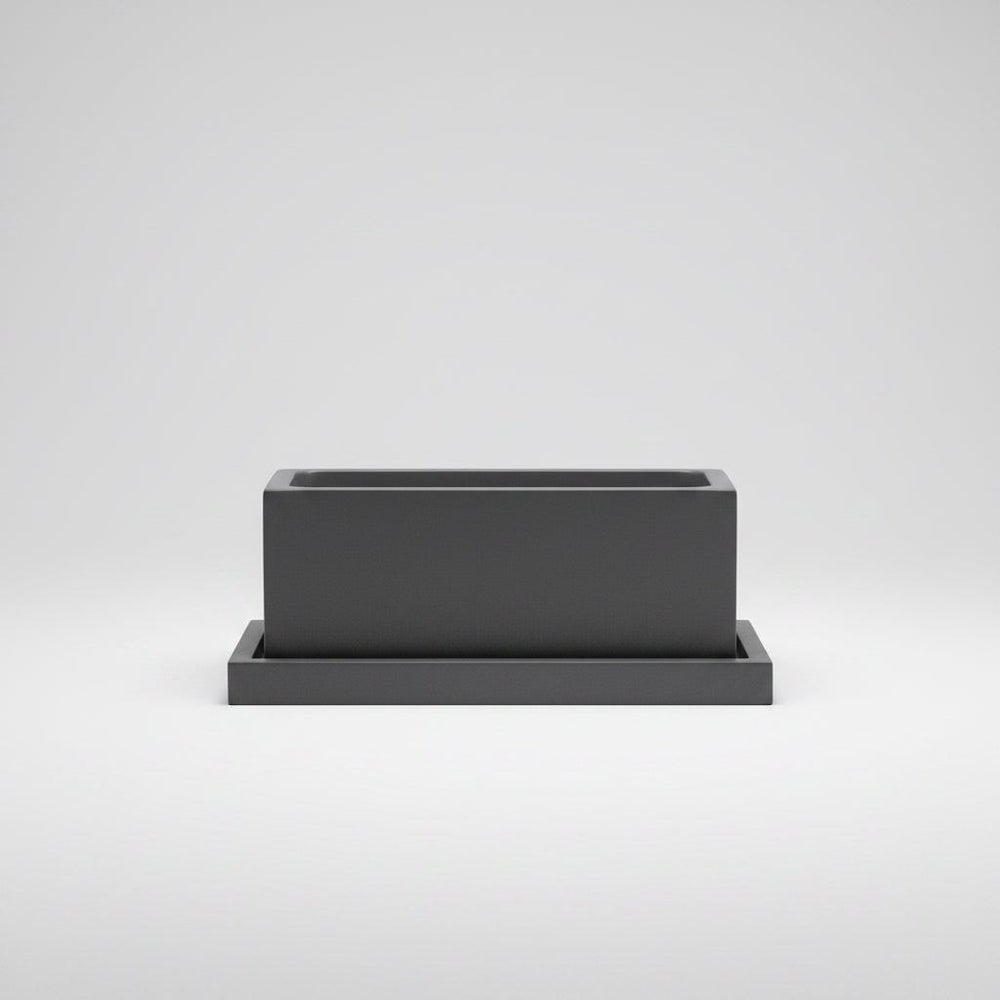 Concrete Rectangle Planter: Charcoal — Pots & Planters, [material], Port Living Co.