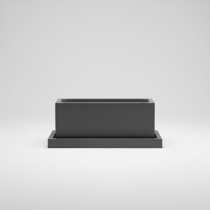 Concrete Rectangle Planter: Charcoal — Pots & Planters, [material], Port Living Co.