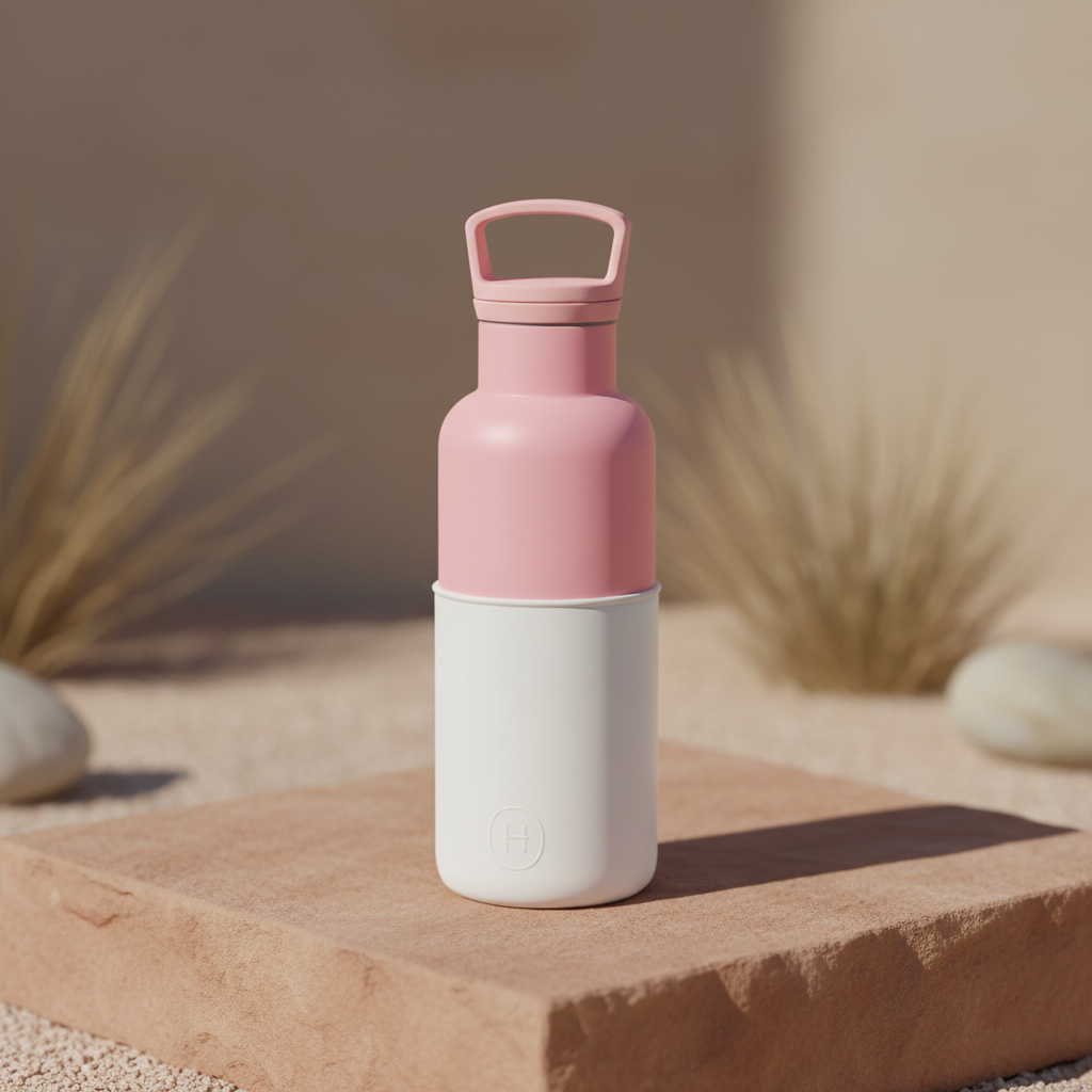 Vacuum Insulated Water Bottle - Rose Pink 16 oz