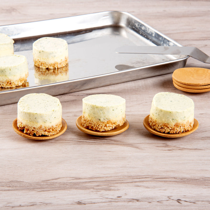 Round Natural Bamboo Mini Plate — 2.5” (100 Count)