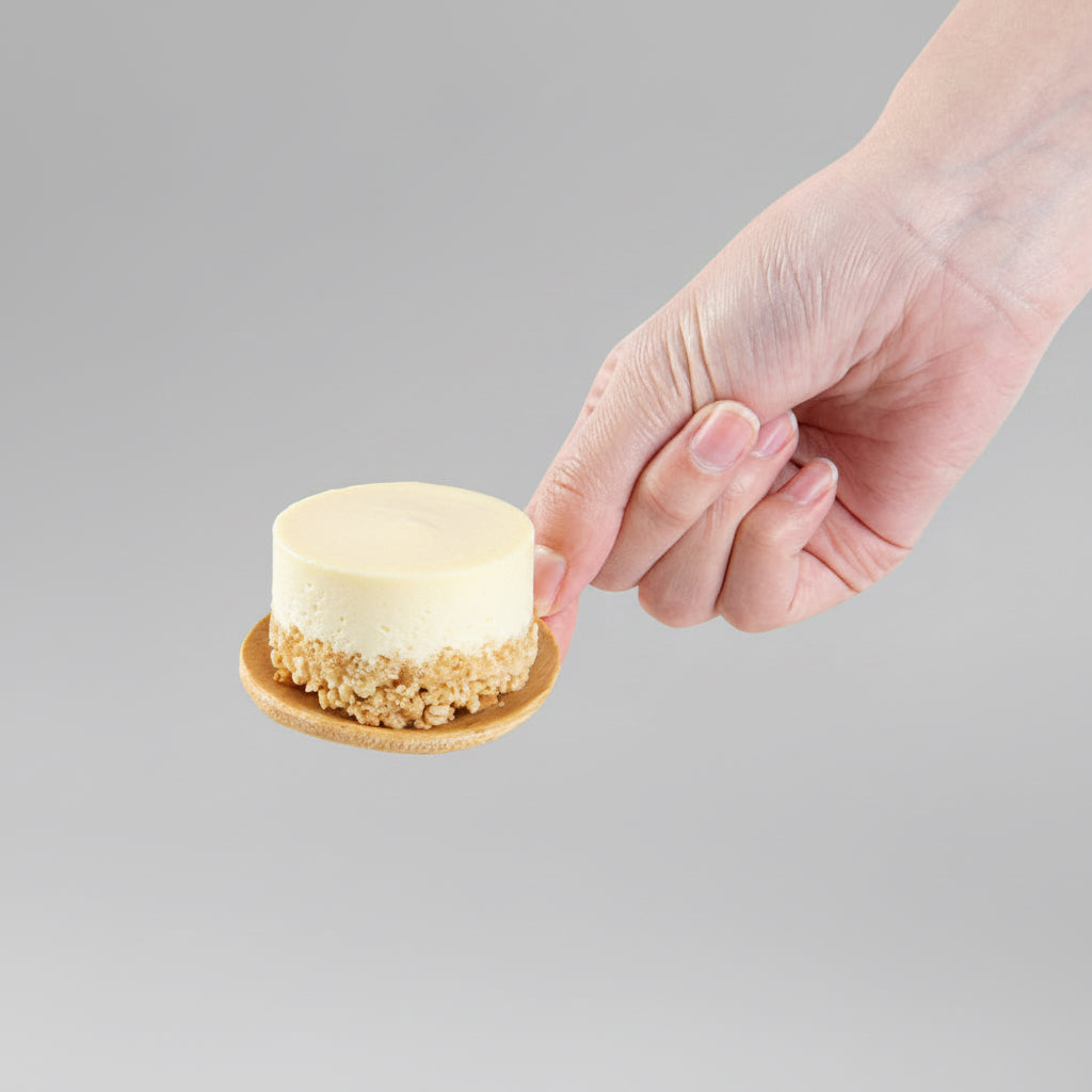 Round Natural Bamboo Mini Plate — 2.5” (100 Count)