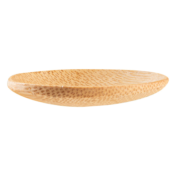 Round Natural Bamboo Mini Plate — 2.5” (100 Count)