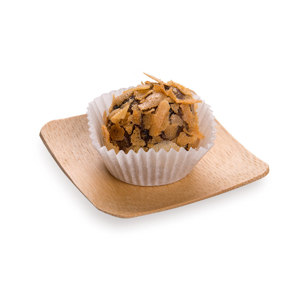 Square Natural Bamboo Mini Plate — 2.3” (100 Count)