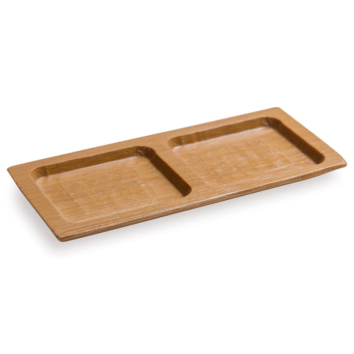 Bambuddha Natural Bamboo Duo Plate (Pack of 100)