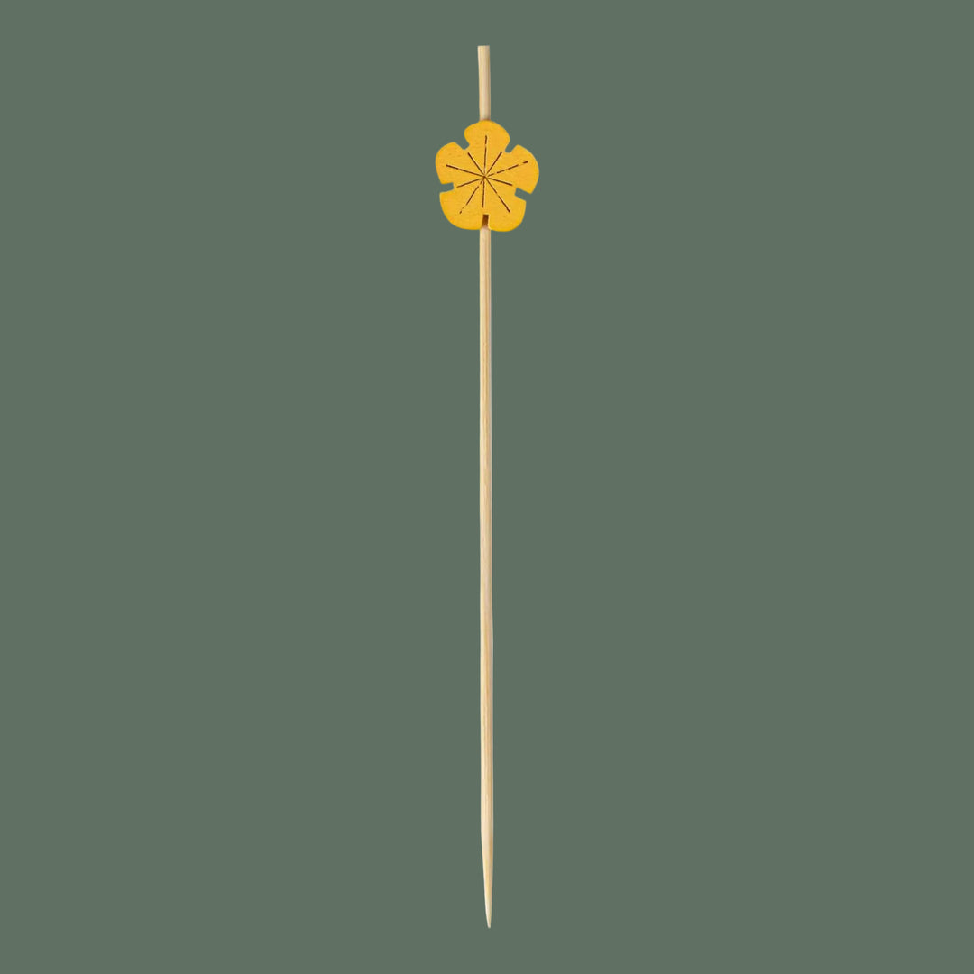 Pixy Yellow Bamboo Flower Picks (1000 Count)