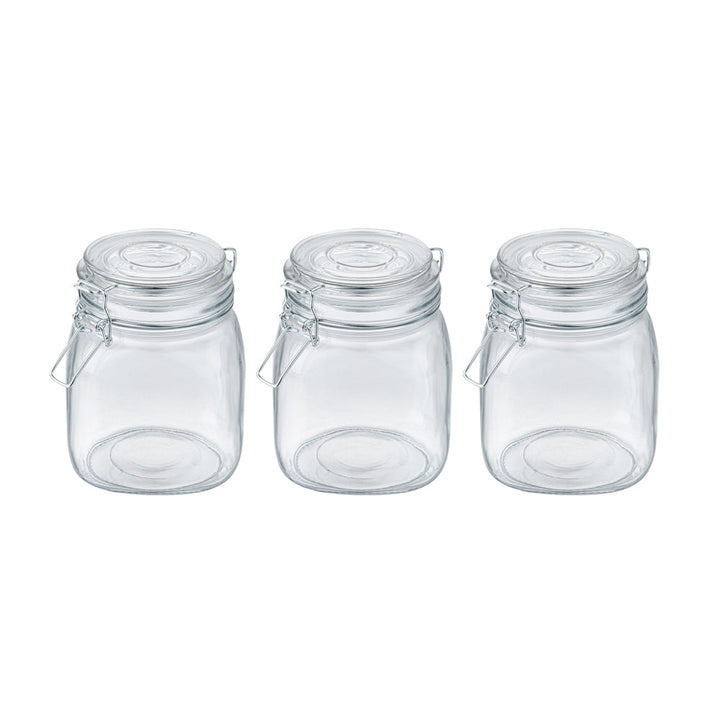 Vetri Glass 3-Piece Storage Jar Set
