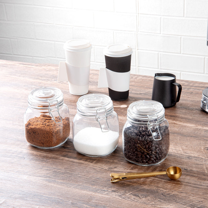 Vetri Glass 3-Piece Storage Jar Set