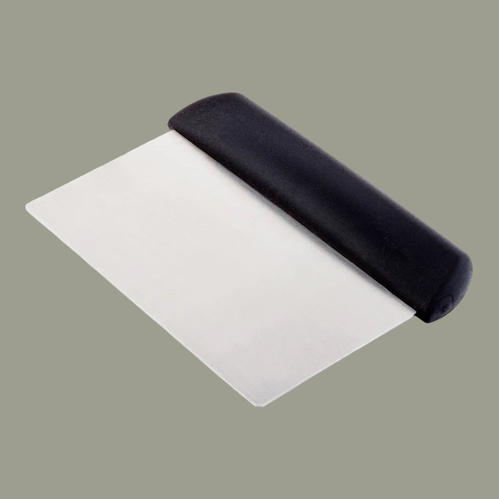 Stainless Steel Dough Scraper with Plastic Handle