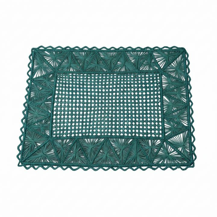Rectangular Pyramid Handwoven Iraca Placemat