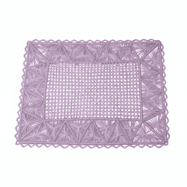 Rectangular Pyramid Handwoven Iraca Placemat — Placemats, [material], MacondoForever