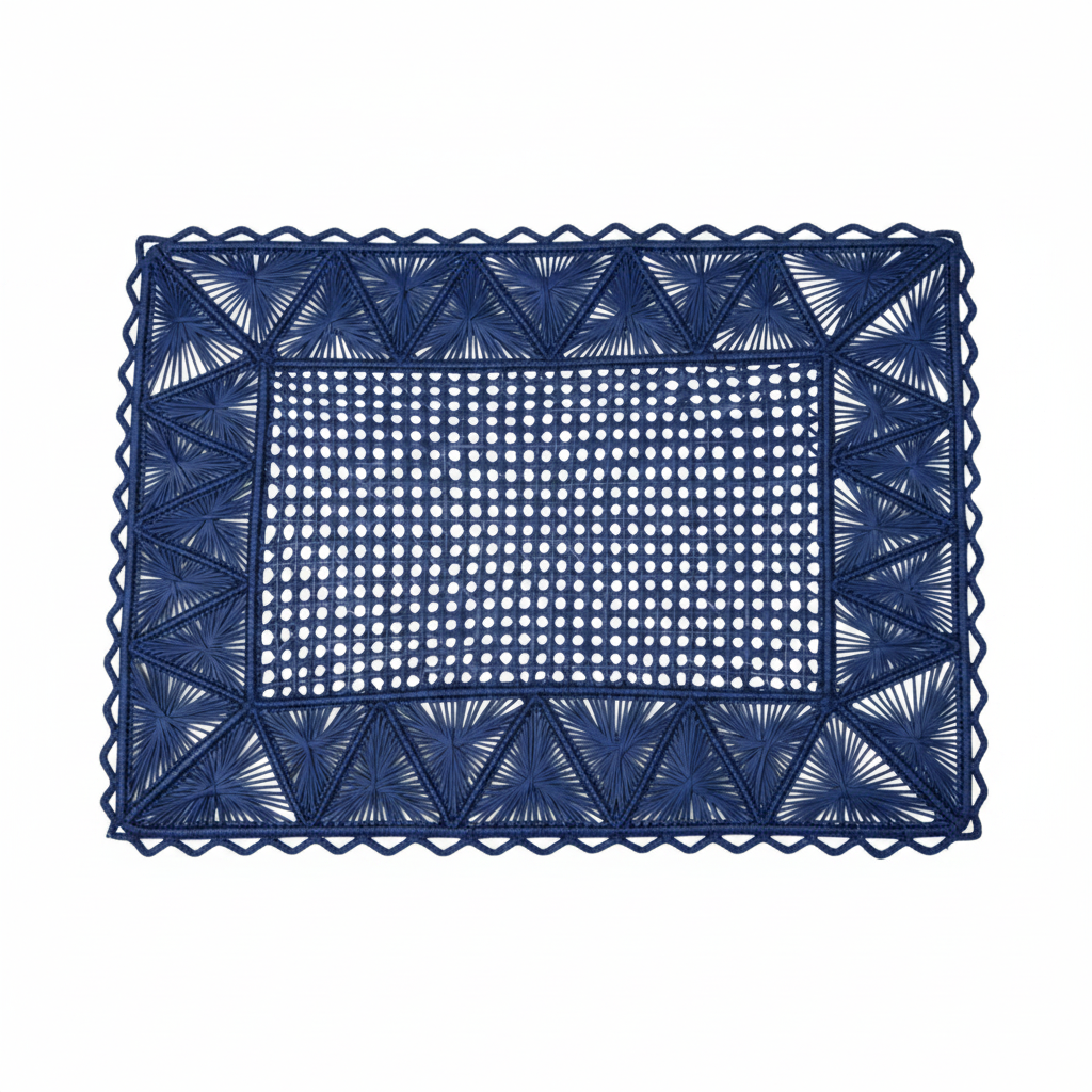 Rectangular Pyramid Handwoven Iraca Placemat