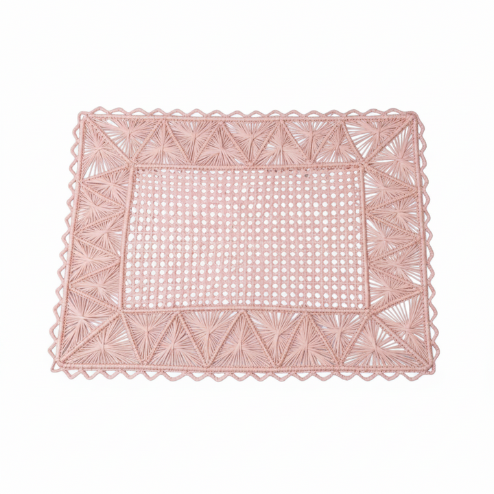 Rectangular Pyramid Handwoven Iraca Placemat