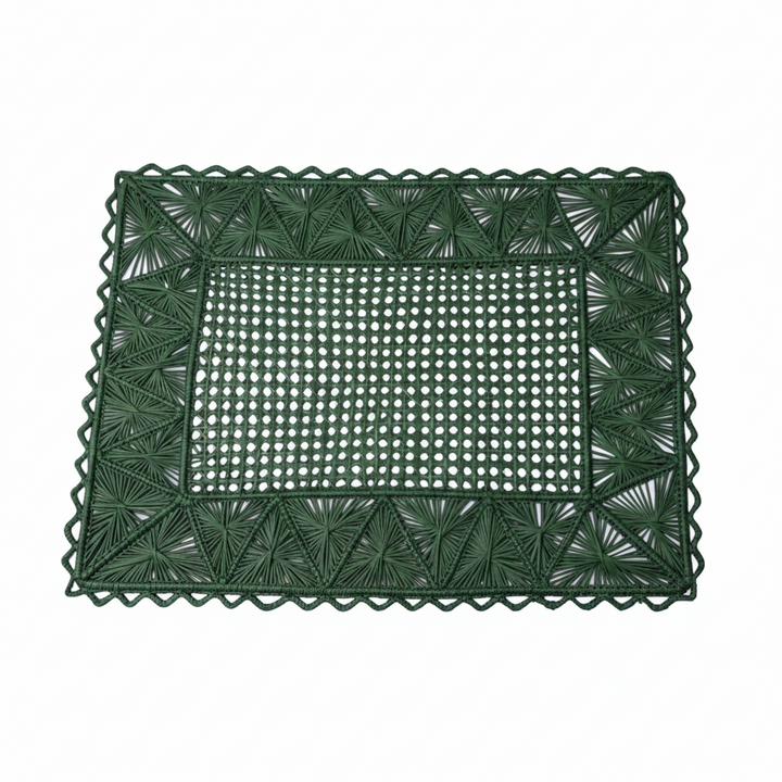 Rectangular Pyramid Handwoven Iraca Placemat