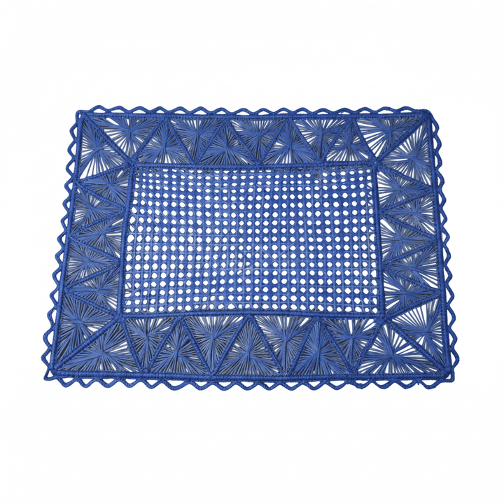 Rectangular Pyramid Handwoven Iraca Placemat — Placemats, [material], MacondoForever