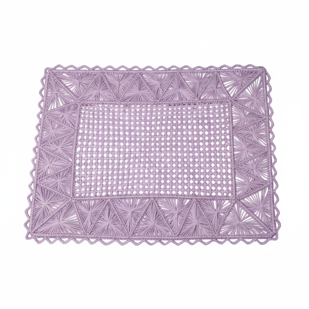Rectangular Pyramid Handwoven Iraca Placemat