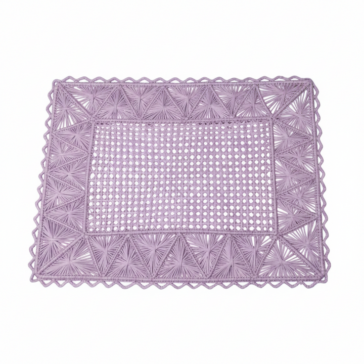 Rectangular Pyramid Handwoven Iraca Placemat