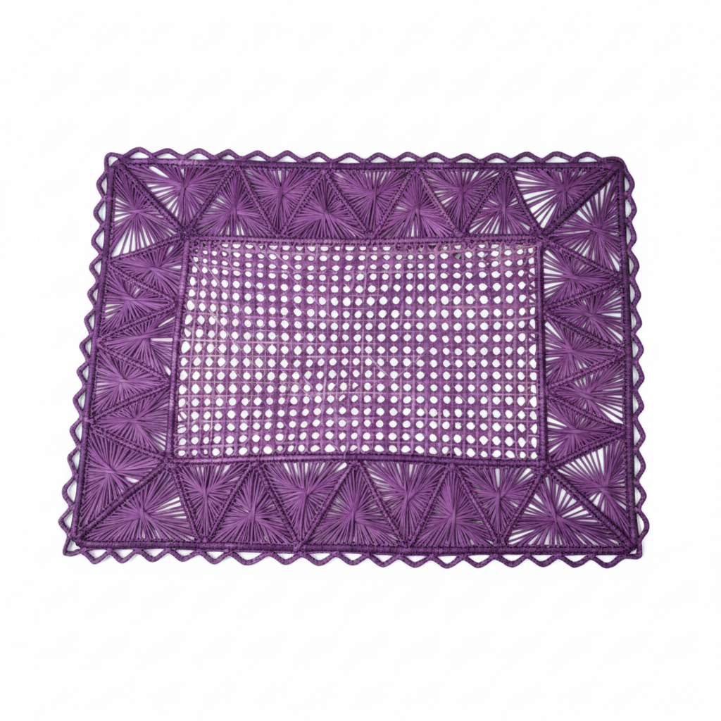 Rectangular Pyramid Handwoven Iraca Placemat