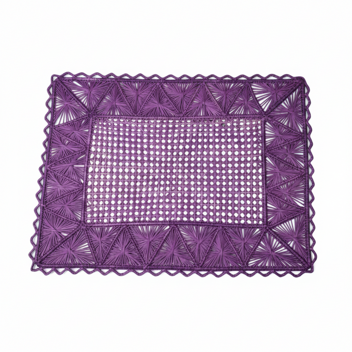 Rectangular Pyramid Handwoven Iraca Placemat