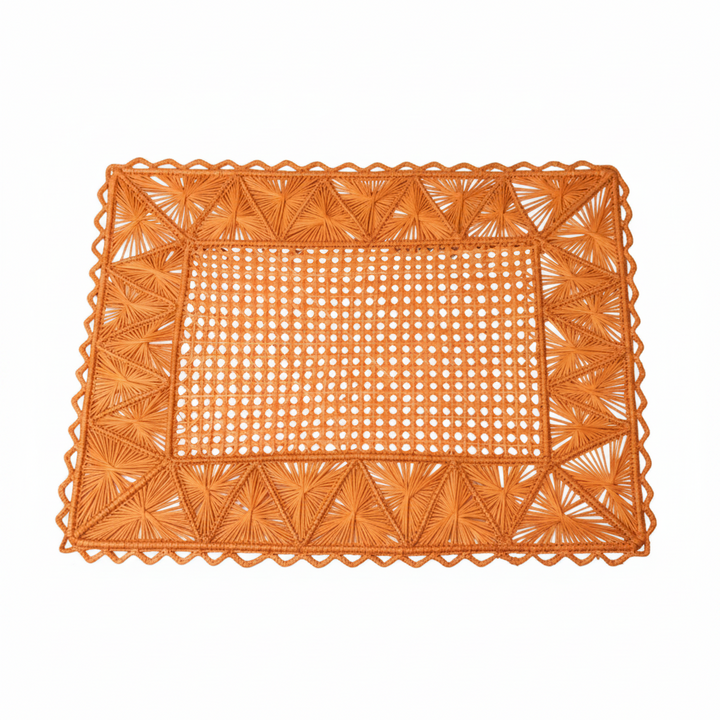 Rectangular Pyramid Handwoven Iraca Placemat