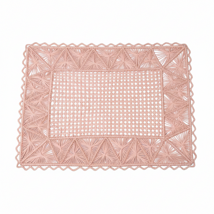 Rectangular Pyramid Handwoven Iraca Placemat