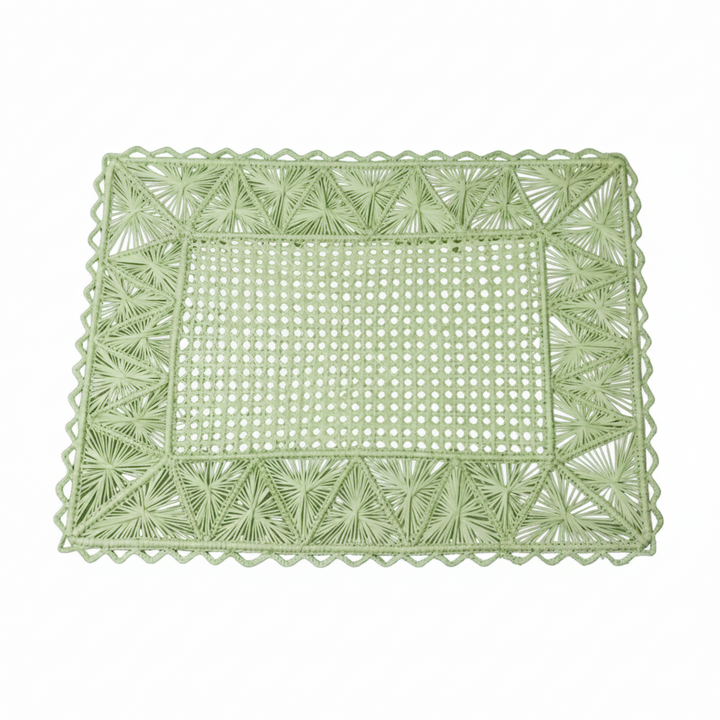 Rectangular Pyramid Handwoven Iraca Placemat