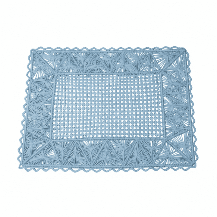 Rectangular Pyramid Handwoven Iraca Placemat — Placemats, [material], MacondoForever