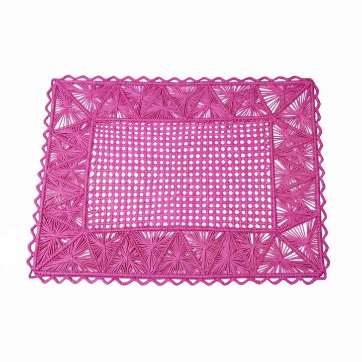 Rectangular Pyramid Handwoven Iraca Placemat