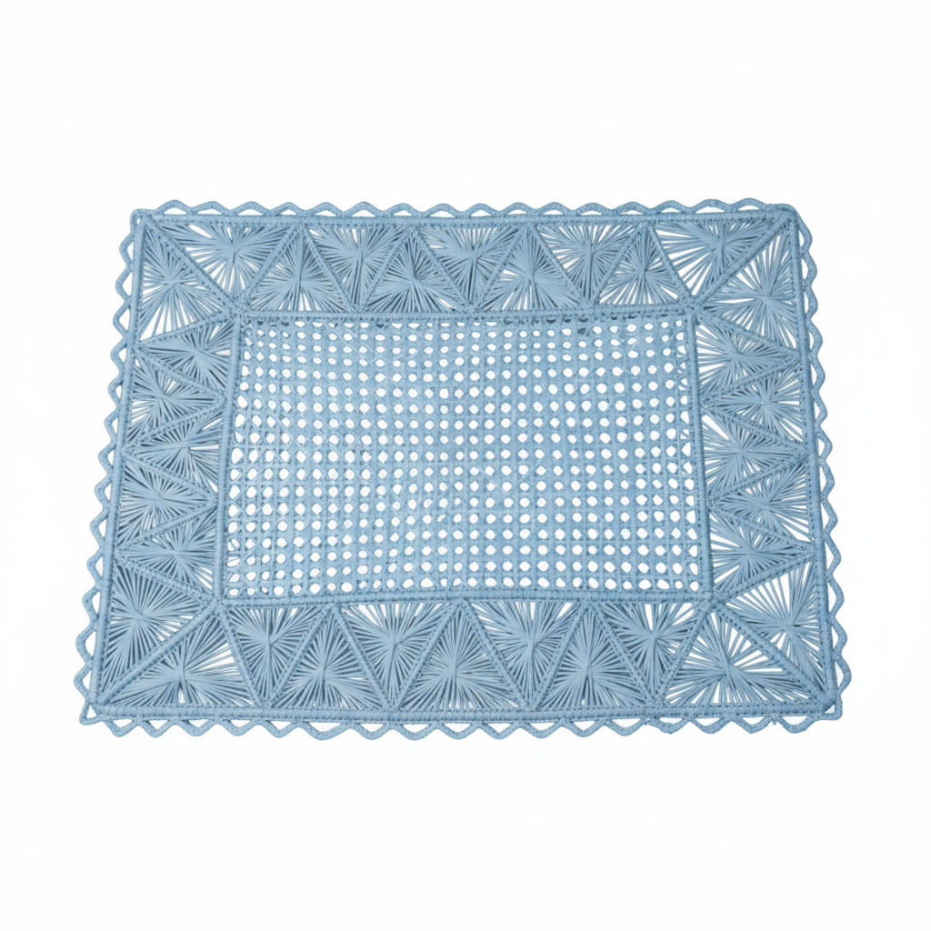 Rectangular Pyramid Handwoven Iraca Placemat