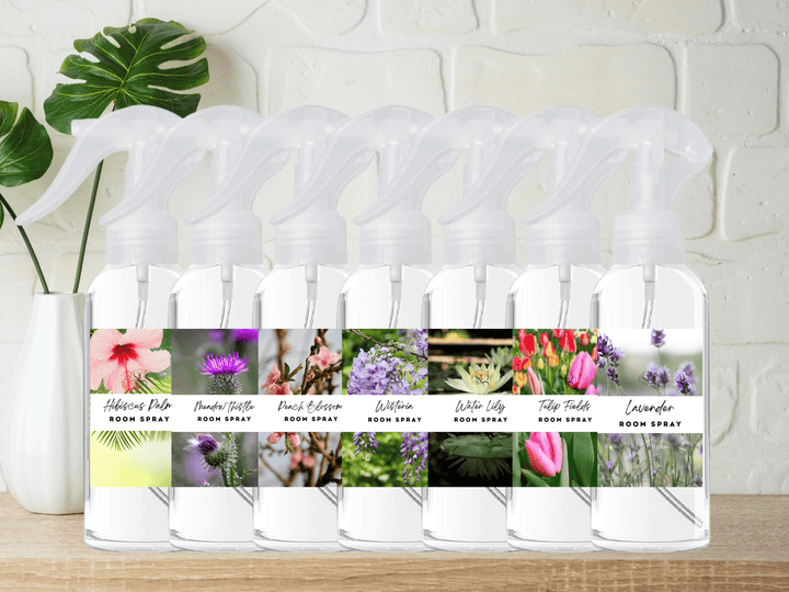 Floral & Feminine Room and Linen Spray Collection – Soft, Romantic Botanicals