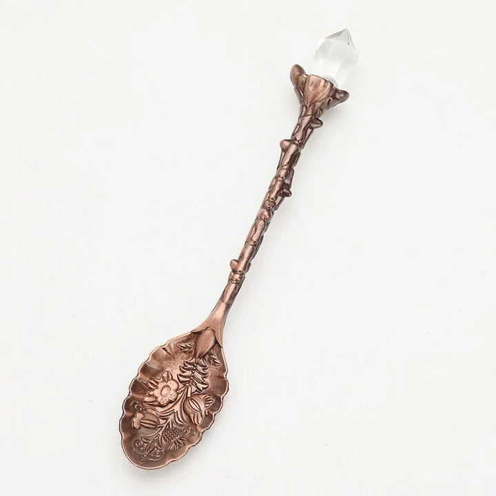 Clear Quartz Crystal Tea Spoons