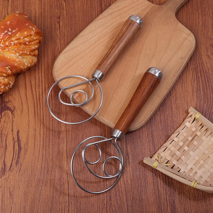 Danish Dough Whisk | Stainless Steel Mixing Rod for Baking