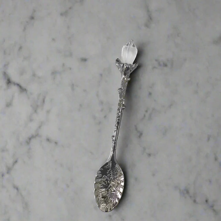 Clear Quartz Crystal Tea Spoons