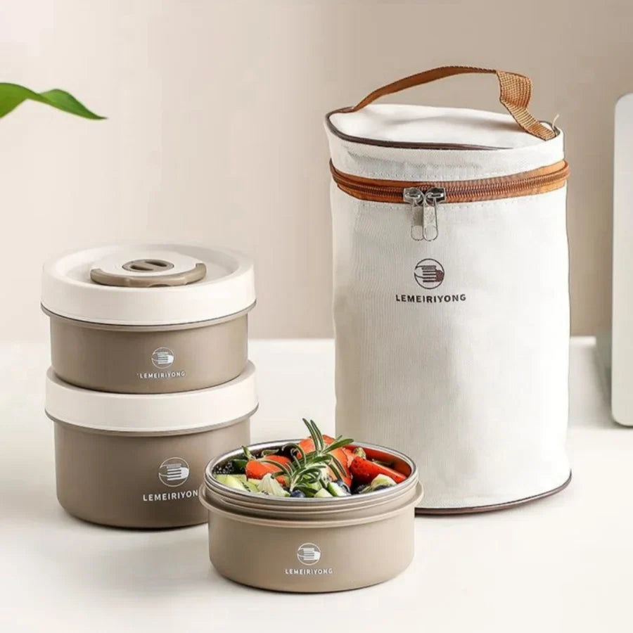 Stainless Steel Bento Lunch Container Set