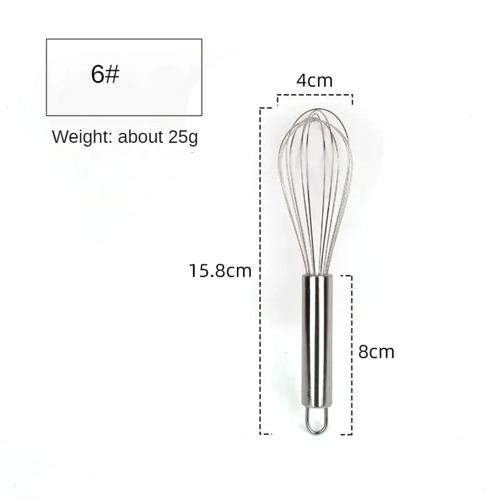 6/8/10/12inch Stainless Steel Egg Stirring Balloon Whisk Manual Egg Beater Mixer Kitchen Baking Utensil Cream Butter Whisk