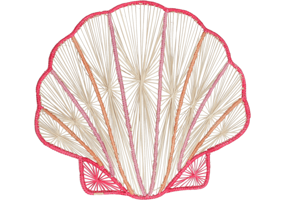 Ocean Blossom Handwoven Iraca Placemat — Placemats, [material], MacondoForever