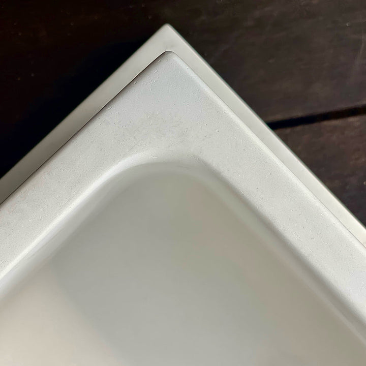 Concrete Square Planter: Charcoal