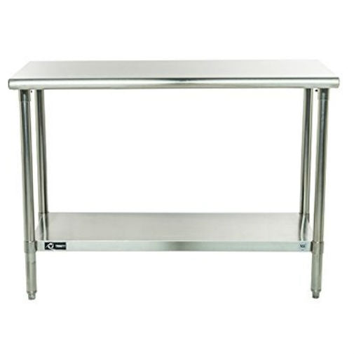 NSF-certified Stainless Steel Prep Table with Bottom Shelf
