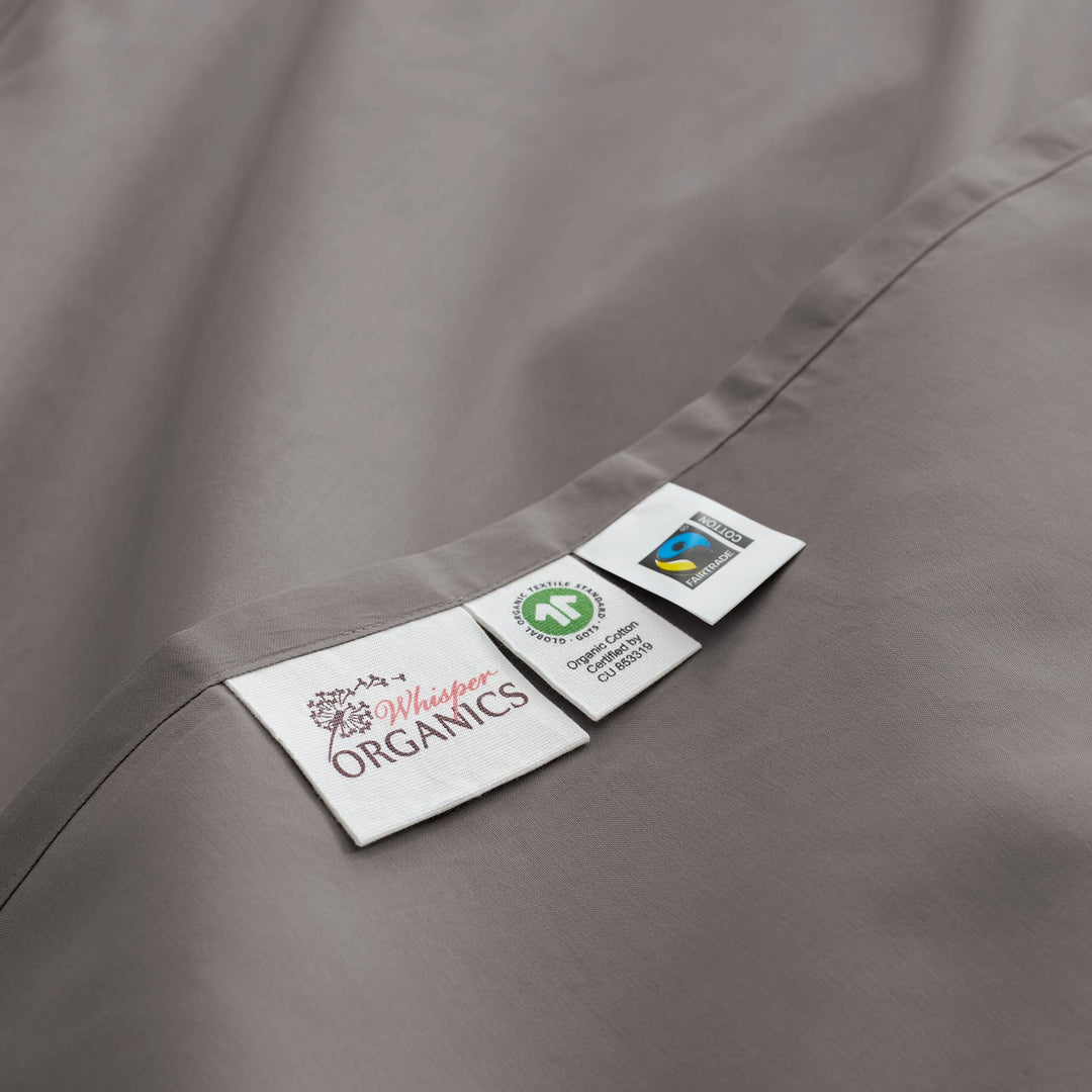 Organic Cotton Sateen Duvet Cover & Sham Set—300 TC