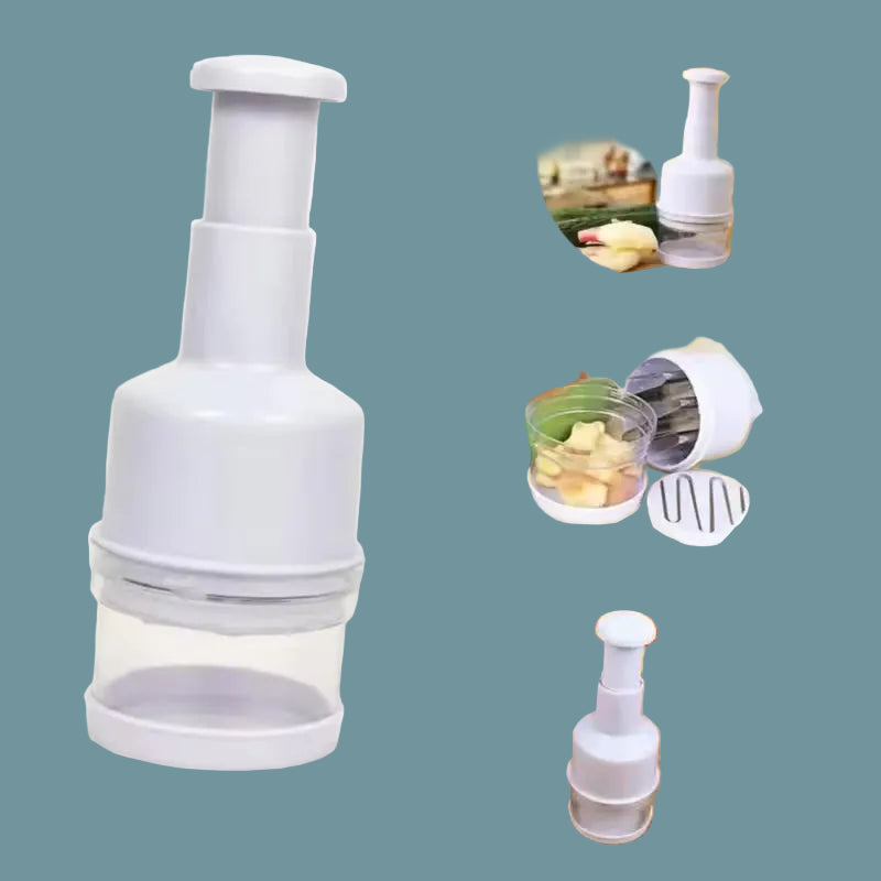 Stainless Steel Hand-Press Veggie Cutter