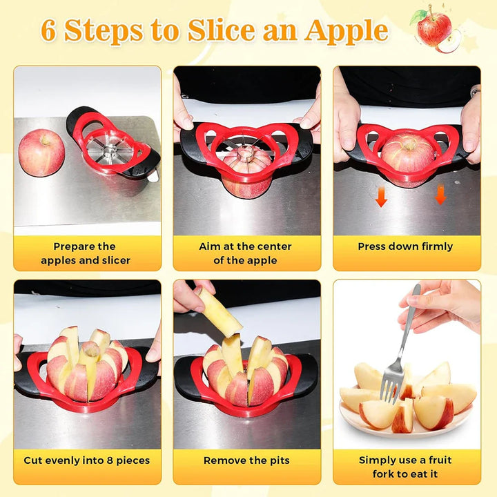 Stainless Steel Apple Slicer And Corer Multifunction Kitchen Tool