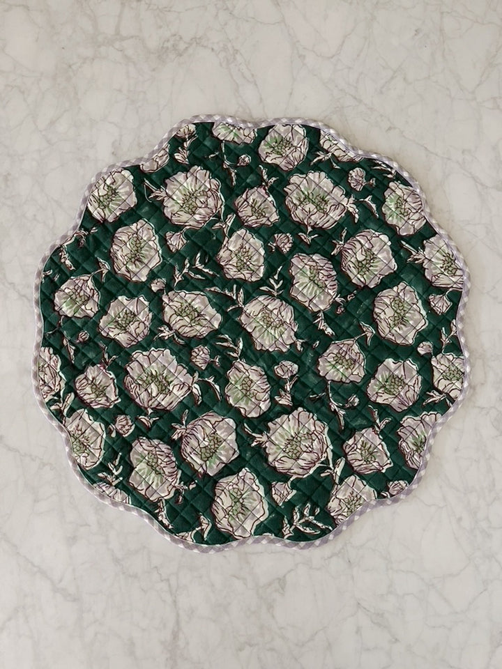 Floral Scalloped Placemats